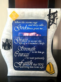 Wave resin white with quote Lineman’s Prayer”