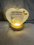 Small white heart with butterflies. Quote “I Don’t Know Much”