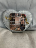Small silver heart “I Love when God”